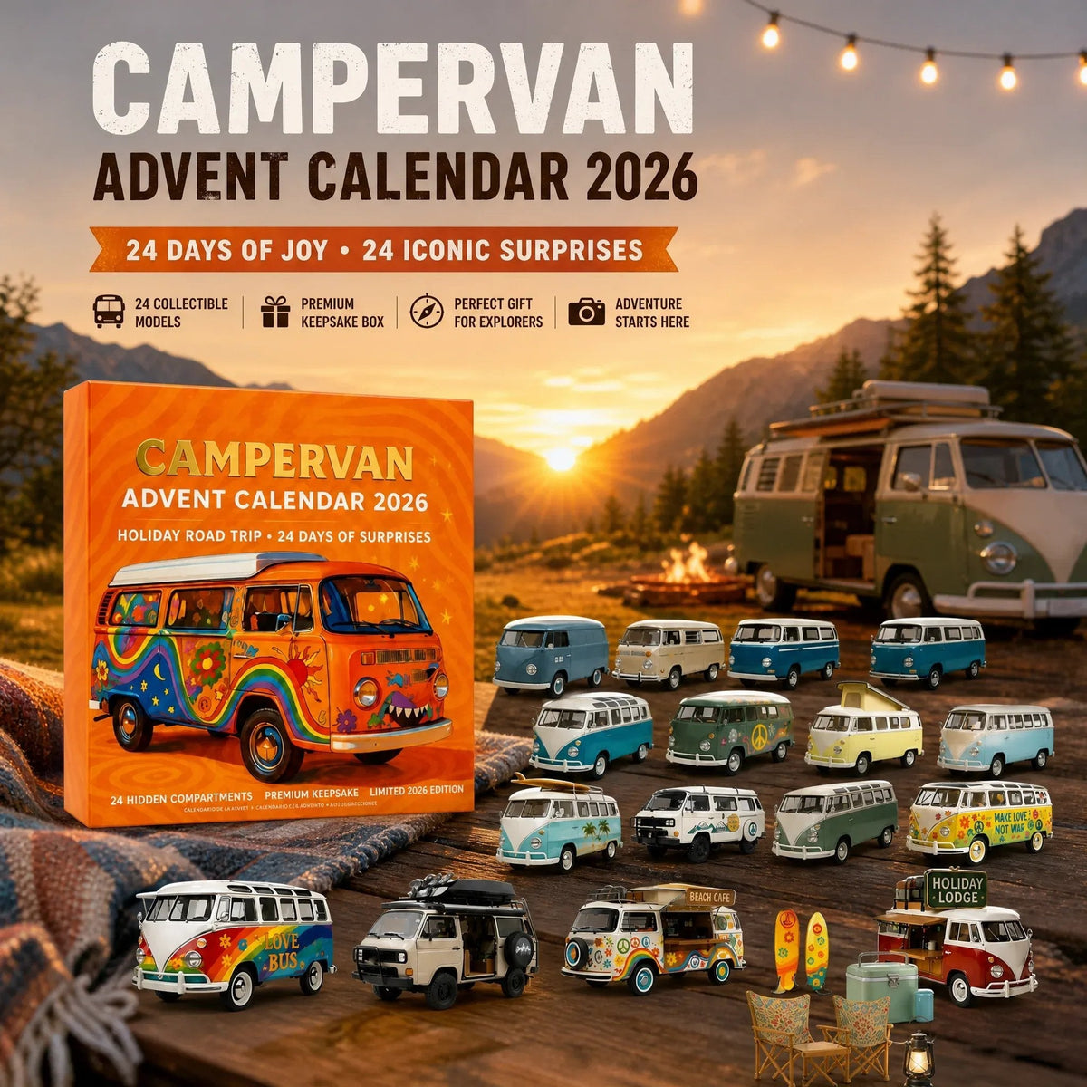 2026 Campervan Advent Calendar – 24 Days of Holiday Road Trip Surprises
