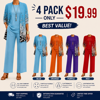 🤲Women’s Elegant Printed 3-Piece Set