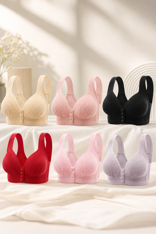 SALE！✨ Jacquard Front Closure Full Coverage Bra 🩱