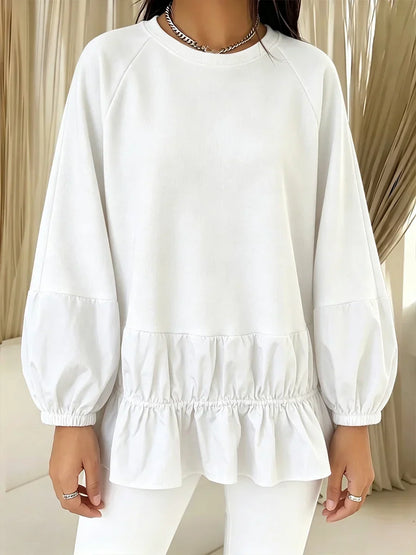 🤲LAST DAY SAVE 49% ⏰Casual Loose Sweatshirt With Lace Paneling