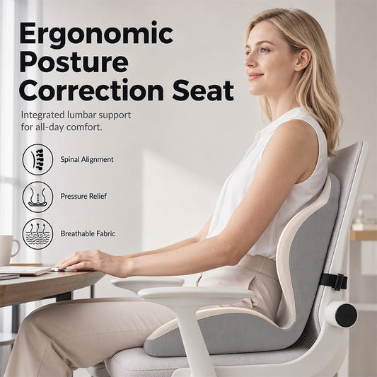 Ergonomic Memory Foam Seat & Back Cushion