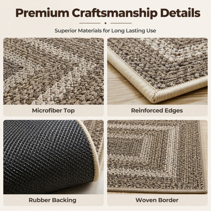 Elegant Non-Slip Kitchen Runner Rug