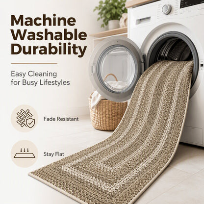 Elegant Non-Slip Kitchen Runner Rug