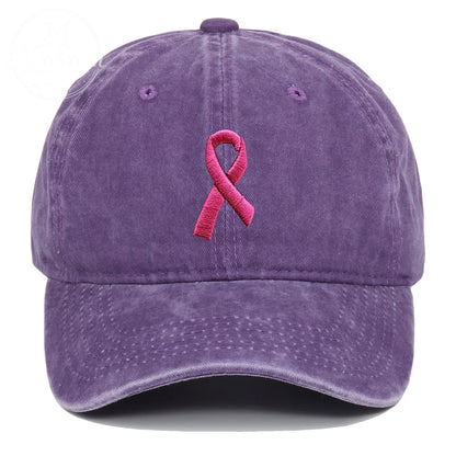 Pink October Breast Cancer Fans Embroidered Hat