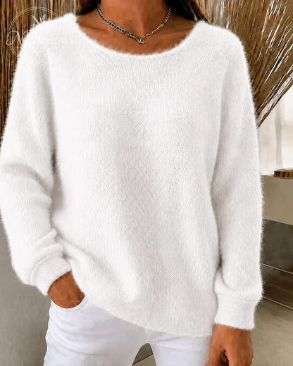 Women'S Solid Color Multi-Color Solid Color Long Sleeved Thin Sweater Top