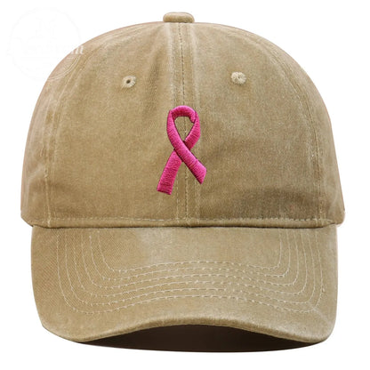 Pink October Breast Cancer Fans Embroidered Hat