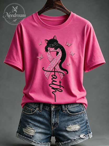 Women'S Faith Printed Casual T-Shirt