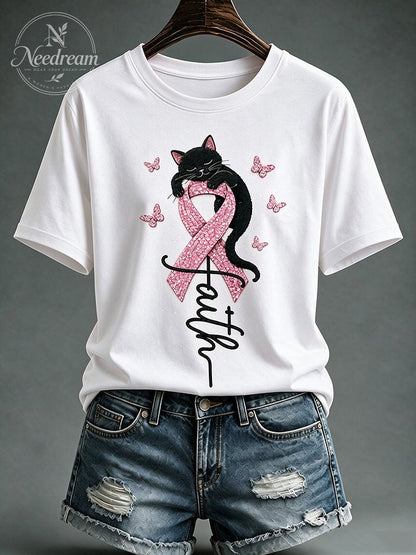 Women'S Faith Printed Casual T-Shirt