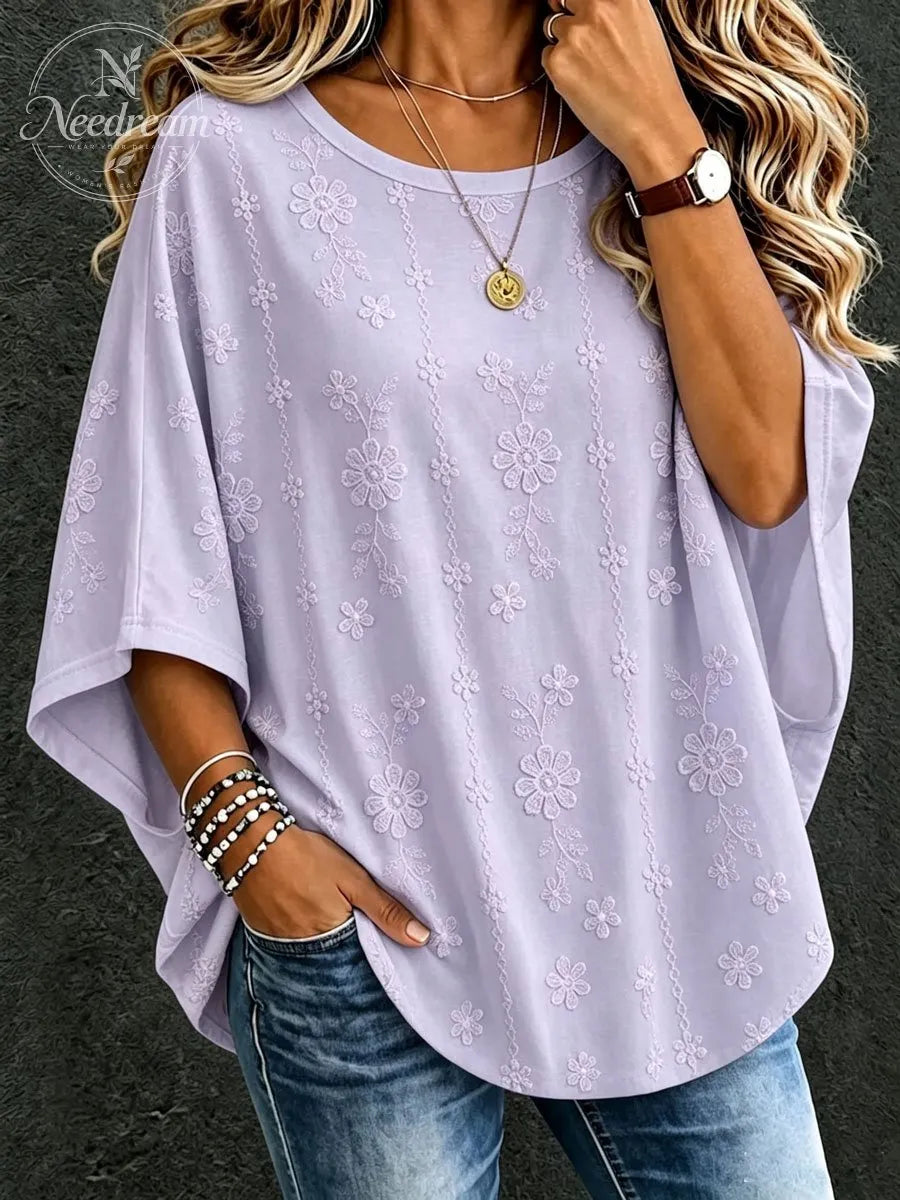 Women'S Retro Floral Casual Top