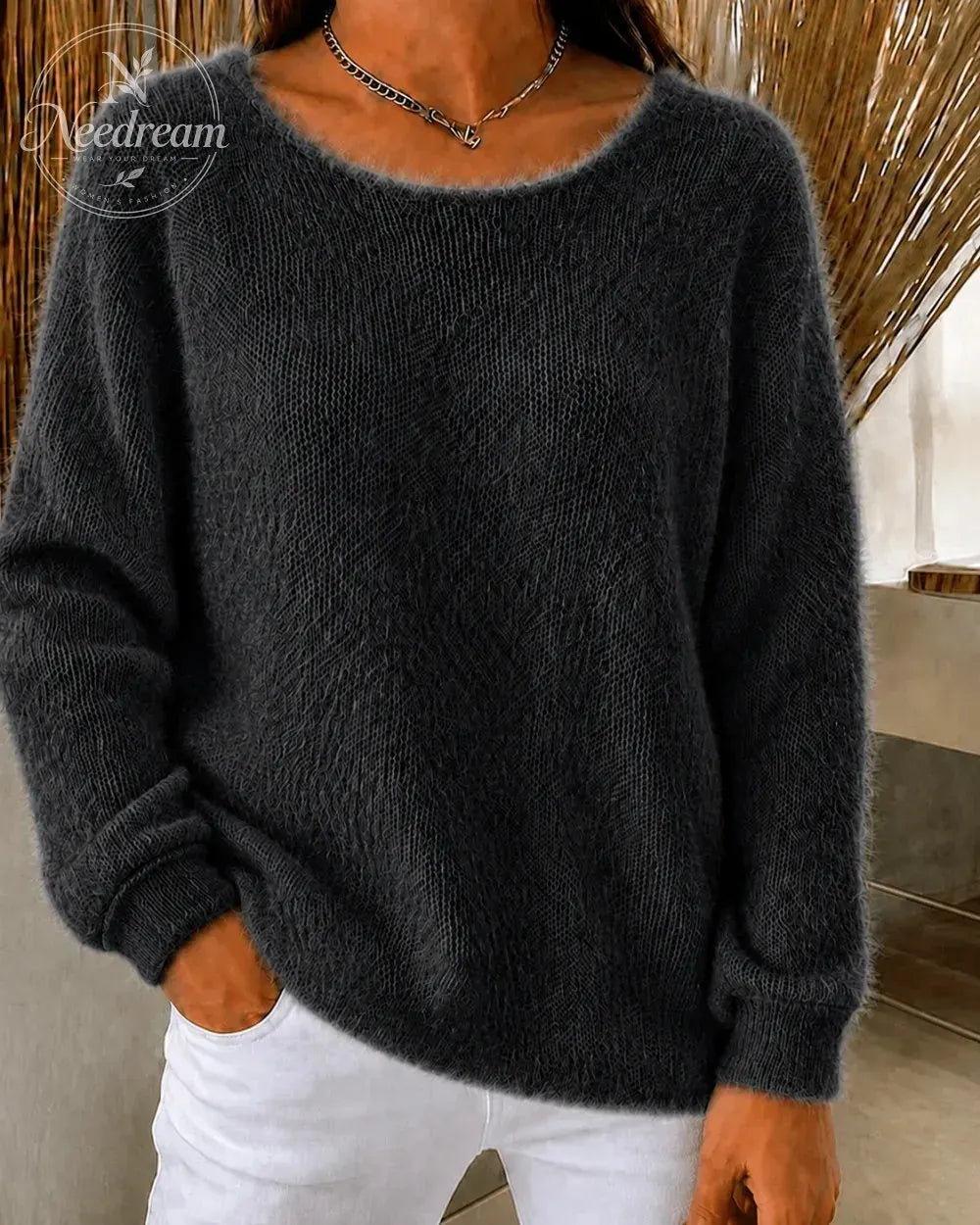 Women'S Solid Color Multi-Color Solid Color Long Sleeved Thin Sweater Top