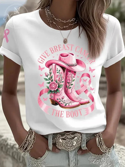 Women's Casual  pink  T-Shirt