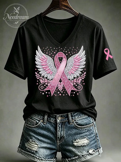 We Wear Pink Printed T-Shirts For Women In October