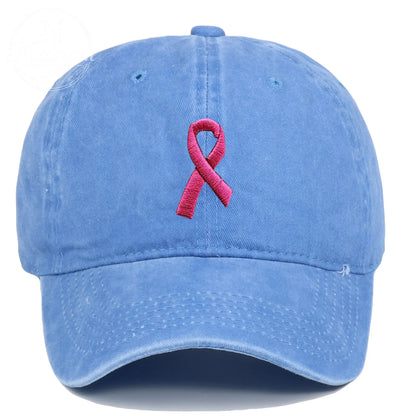 Pink October Breast Cancer Fans Embroidered Hat