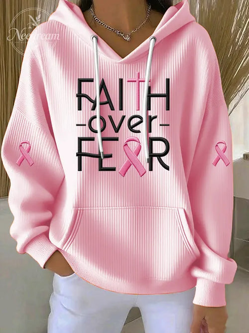 Women'S  Faith  Printed Casual Hoodie