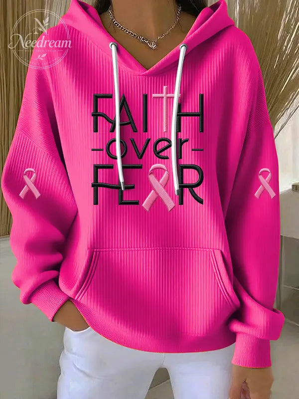 Women'S  Faith  Printed Casual Hoodie