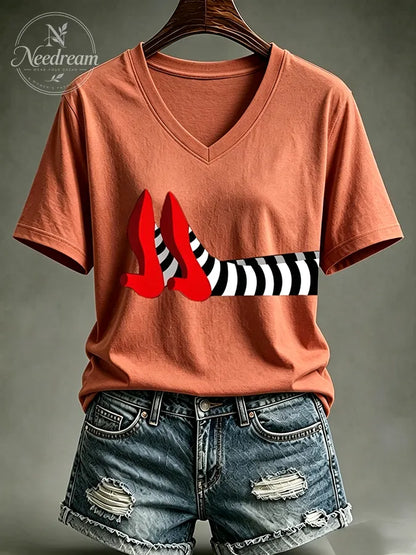 Women's Witch Print T-shirt