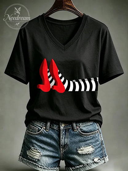 Women's Witch Print T-shirt