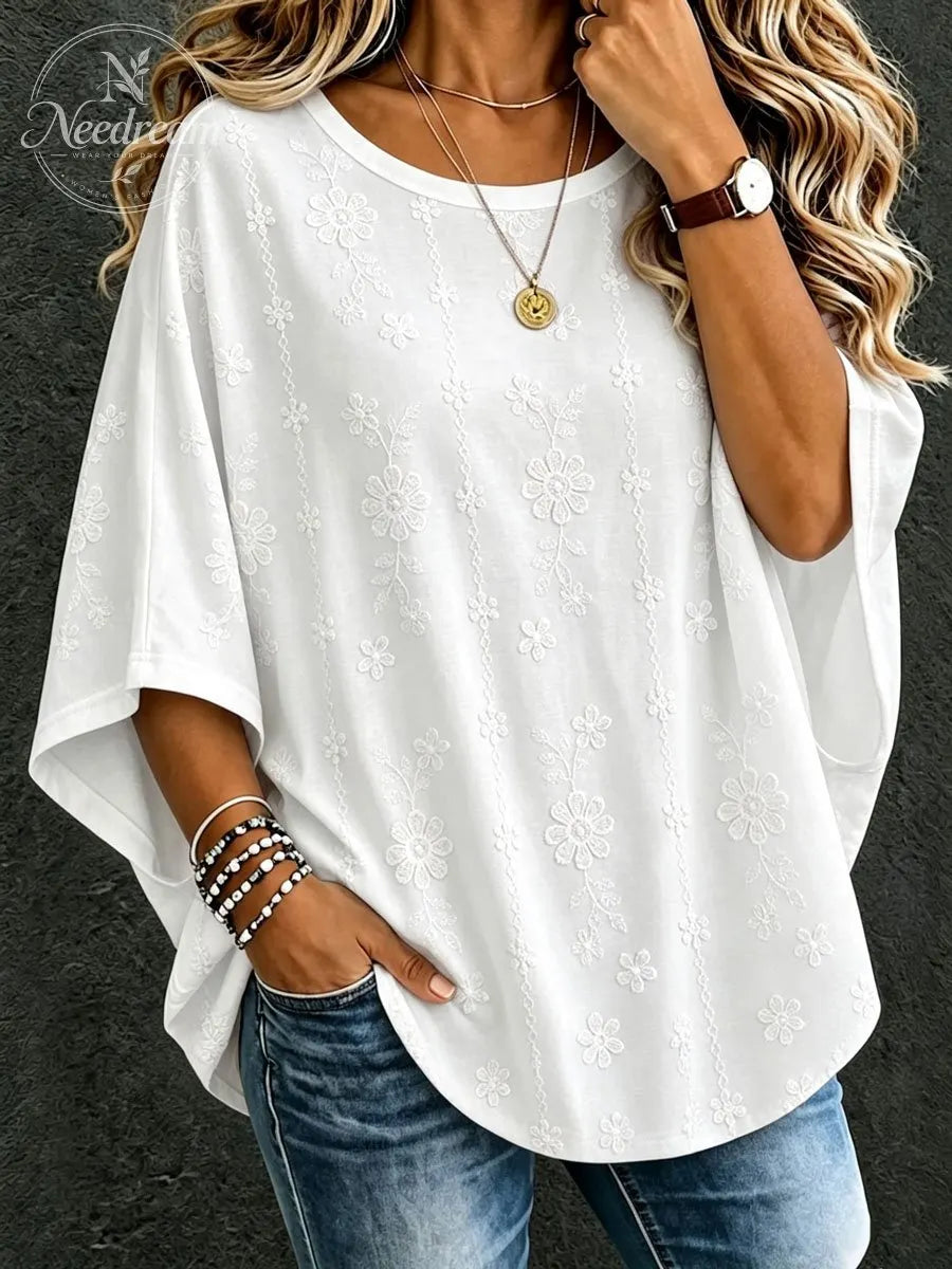 Women'S Retro Floral Casual Top